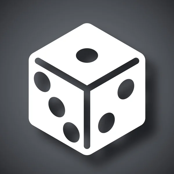 Het icoon van Casino dice — Stockvector