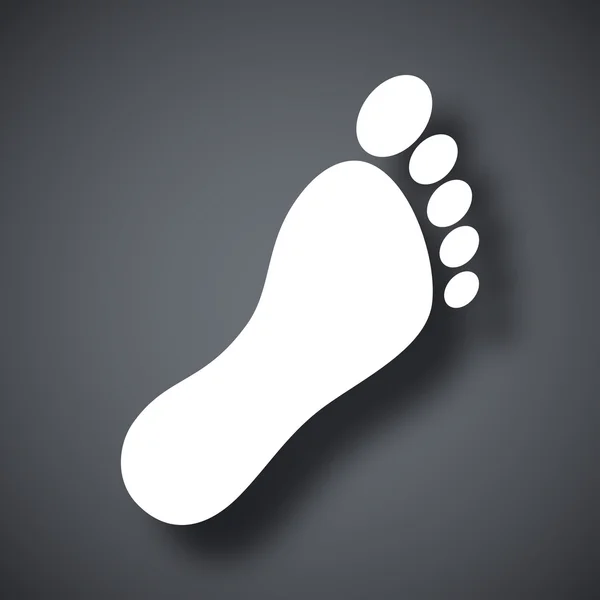 Emberi lábnyom ikon — Stock Vector