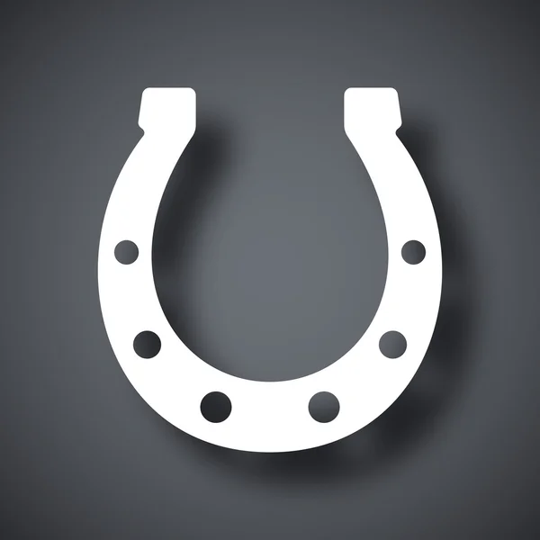 Icône symbole fer à cheval — Image vectorielle