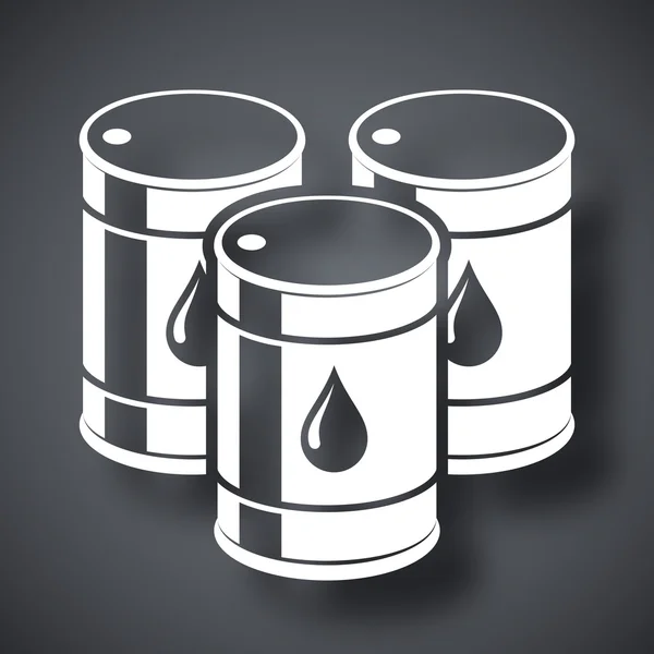 Icono barril de petróleo — Archivo Imágenes Vectoriales