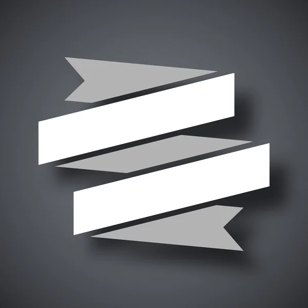 Szalag zászló ikon — Stock Vector