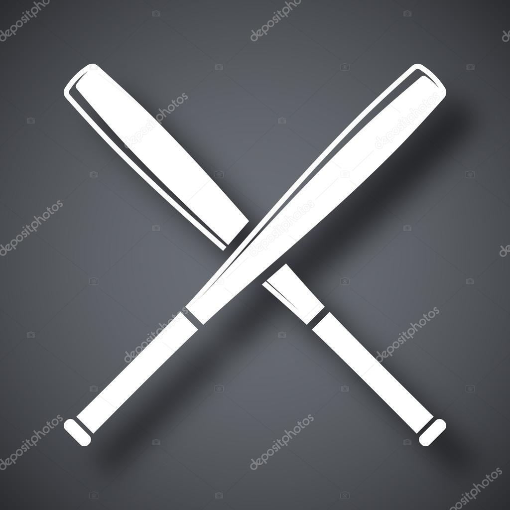 crossed baseball bats icon