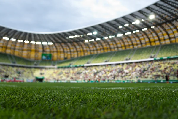 Grass field of stadium — Stock Photo, Image