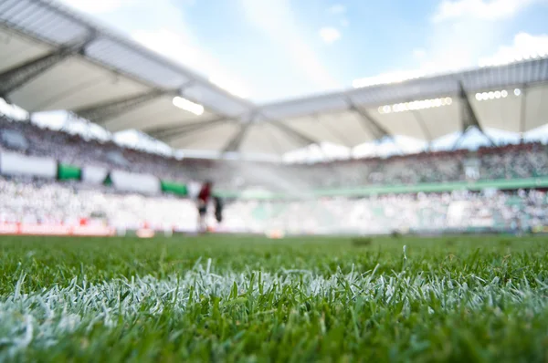 Nyári stadium, mielőtt a játék — Stock Fotó