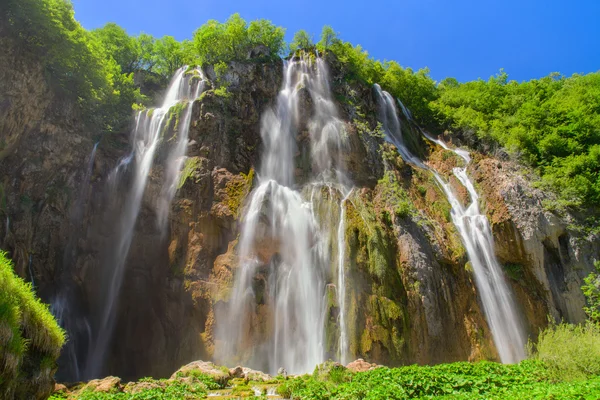 Grote waterval in Plitvice — Stockfoto