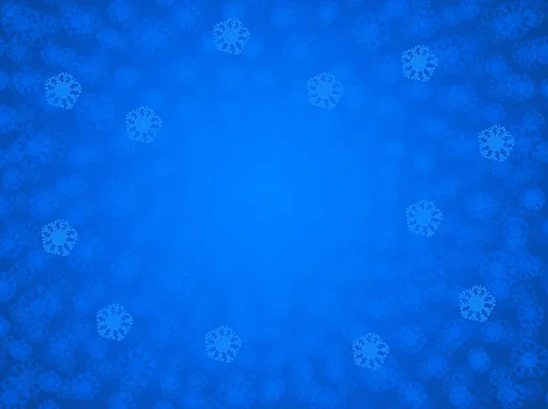 Azul feriado floco de neve fundo — Fotografia de Stock