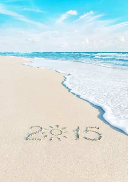2015  at sea beach — Stock Photo, Image