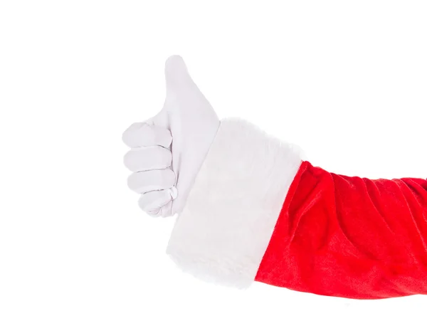 Weihnachtsmann-Hand — Stockfoto