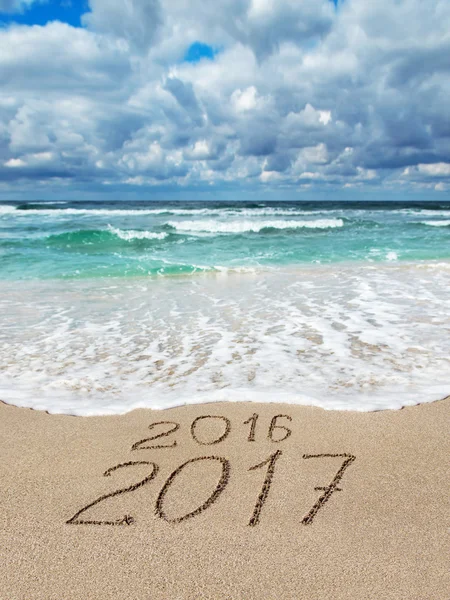 2016 Änderung zum neuen Jahr 2017 — Stockfoto