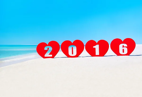 2016 anno concetto di vacanza — Foto Stock