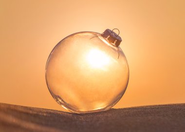 Noel Dekorasyon Cam Top