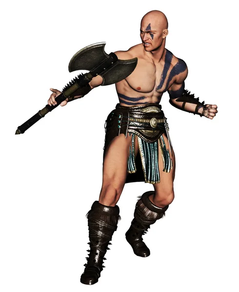 Barbarian warrior Stockbild