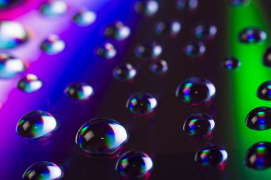 renkli su damlaları