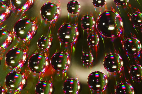 Gotas de agua abstracta verde — Foto de Stock