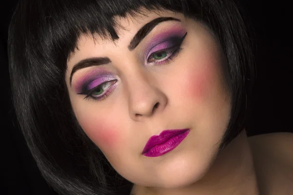 Růžový make-upu — Stock fotografie