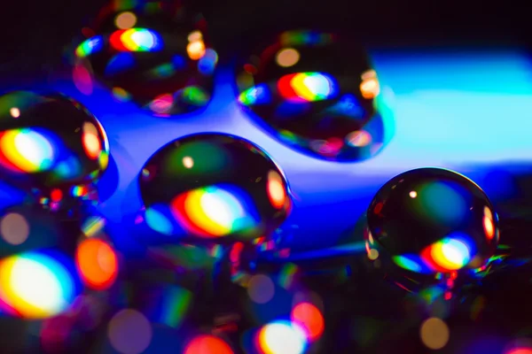 Gotas de água coloridas — Fotografia de Stock
