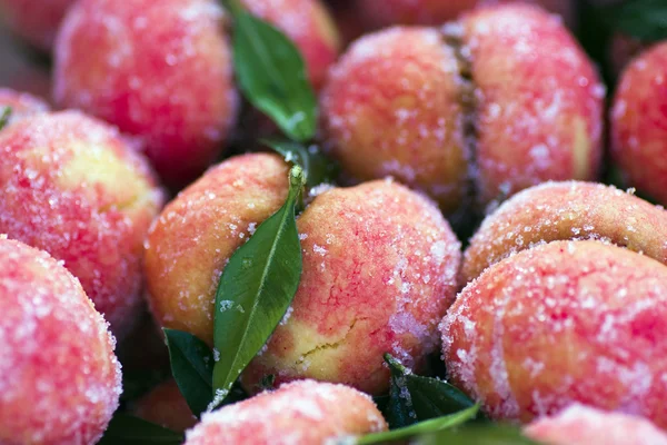 Peaches as dessert — Stock Photo, Image