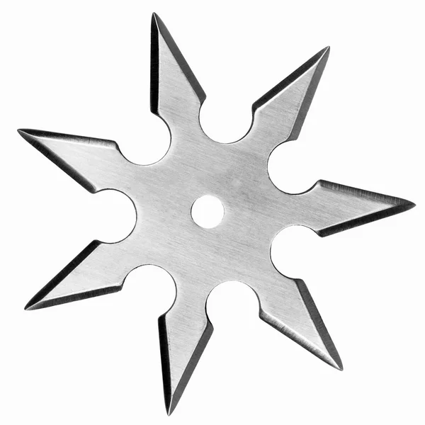beyaz izole shuriken