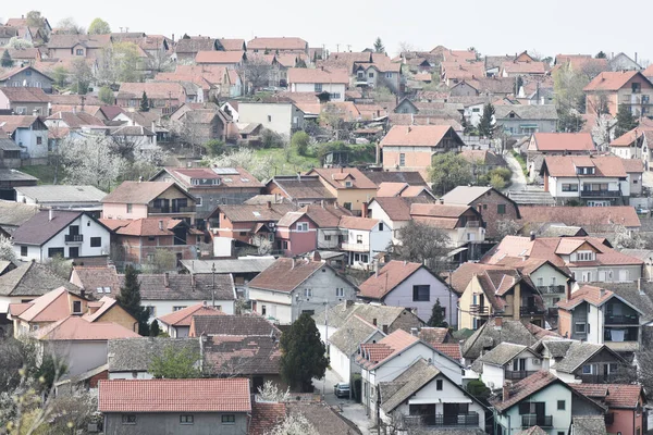 Case Edifici Residenziali Collina Sremski Karlovci Serbia — Foto Stock