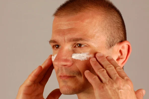 Creme facial para homens — Fotografia de Stock