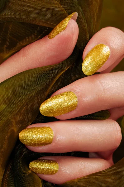 Yellow nails — Stock Photo, Image