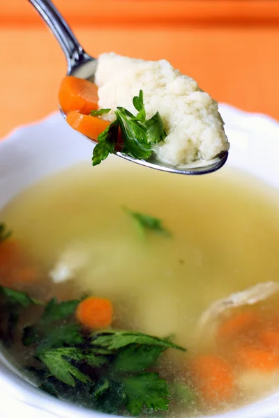 Soup with noodles — Stock Photo, Image