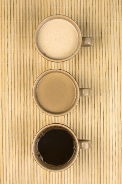 3 杯のコーヒー — ストック写真