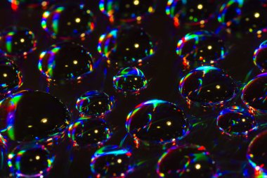 renkli su damlaları