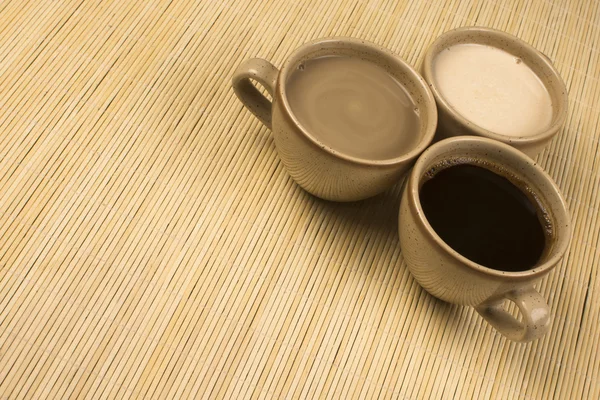3 杯のコーヒー — ストック写真