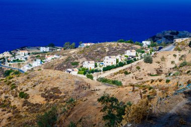 Deniz ve Agia Pelagia Girit'te, G Üstten Görünüm