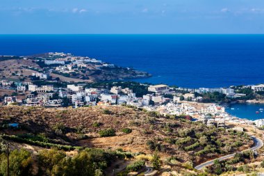 Deniz ve Agia Pelagia Girit'te, G Üstten Görünüm