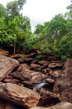 Duongdong town, Phuquoc Adası, Vietnam yakınındaki Suoi Da Ban şelale