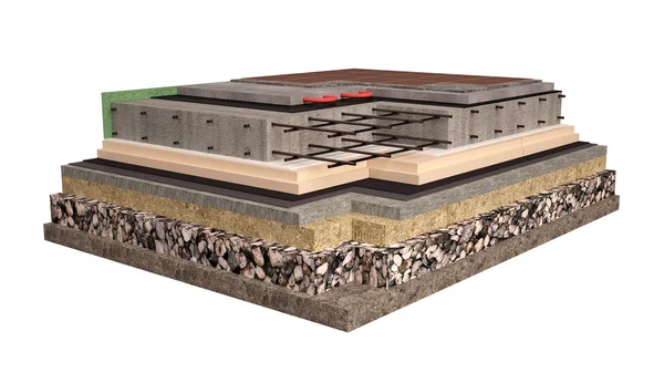 Beton Vakfı inşaat izolasyon ile üç boyutlu görüntü