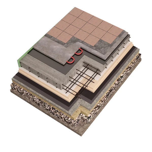 Beton Vakfı inşaat izolasyon ile üç boyutlu görüntü