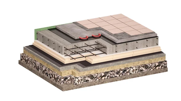 Beton Vakfı inşaat izolasyon ile üç boyutlu görüntü