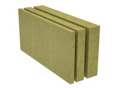 A stack of stone wool insulation clipart