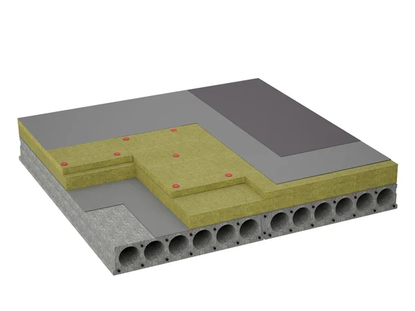Бетонна підлога ізоляції — стокове фото