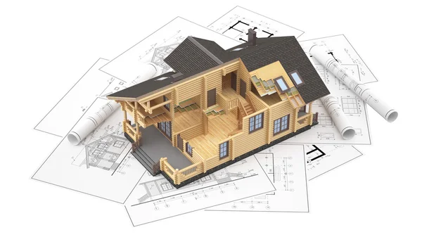 Arka plan çizimleri bir günlük ev modeli