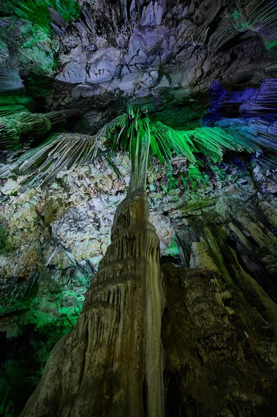 Stalactites inside of the St. Michaels cave in Gibralta — Stock Photo, Image