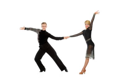 güzel çift aktif balo salonu dans