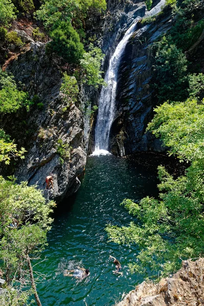 Cascadas en Samothraki "Vathres" en el Norte de Grecia —  Fotos de Stock