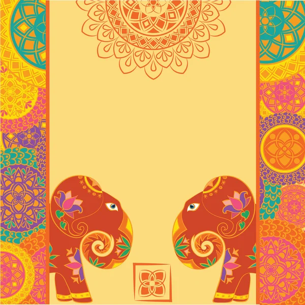 Éléphant indien — Image vectorielle