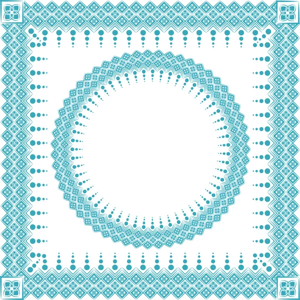 Round and square frame — Stock Vector