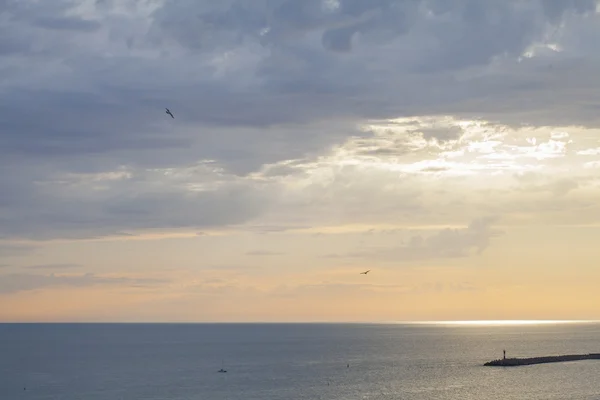 Pemandangan laut saat matahari terbenam — Stok Foto