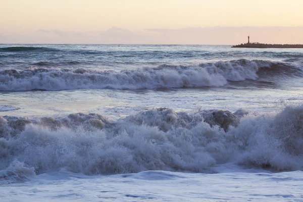 Blick auf das Meer bei Sonnenuntergang — Stockfoto