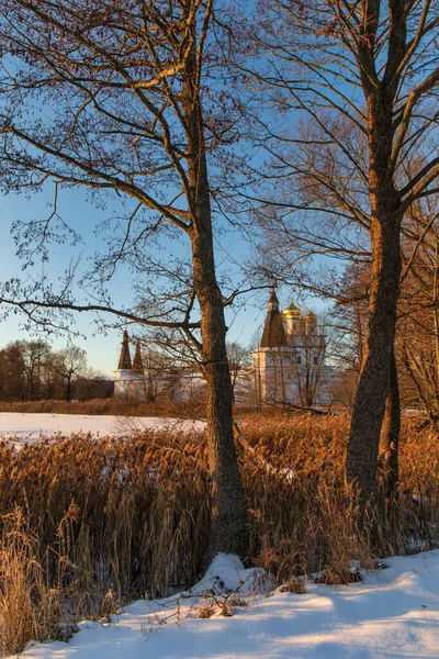 Chiesa Ortodossa Invernale Russia — Foto Stock