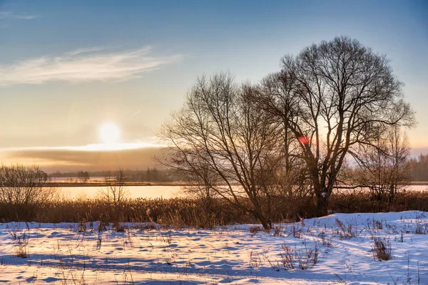 Paisaje Invernal Rusia —  Fotos de Stock