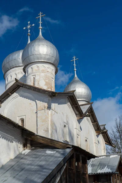 Winterlandschaft Mit Kirche — Stockfoto