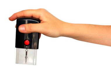 Kadın eli kırpma yolu ile izole edilmiş bir arkaplan koyar