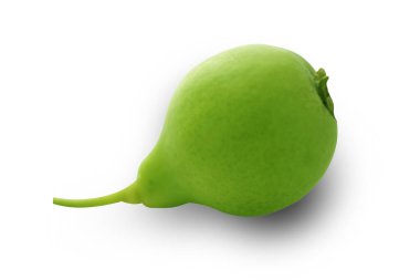 Beyaz arka planda soyutlanmış armut, sağlıklı yaşam tarzı organik gıda,
